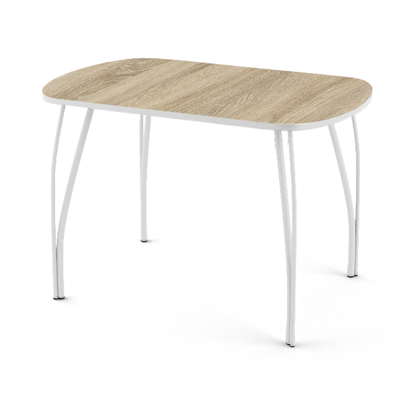 Стол обеденный "Краб" (Белый (ЛДСП Дуб сонома) В1)